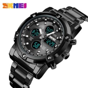 SKMEI 1389 Luxury Fashion Watch Full Black