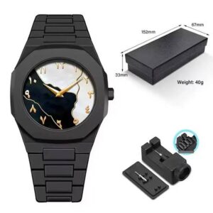 Aura Watch Black White Dail